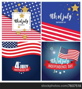 July, 4 Independence Day in USA Background. Can Be Used as Banner or Poster. Vector Illustration EPS10. July, 4 Independence Day in USA Background. Can Be Used as Banner or Poster. Vector Illustration