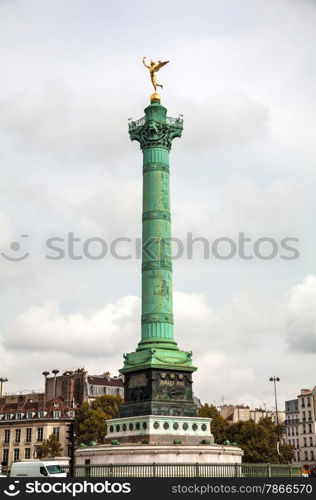 July column at Place de la Bastille in Paris