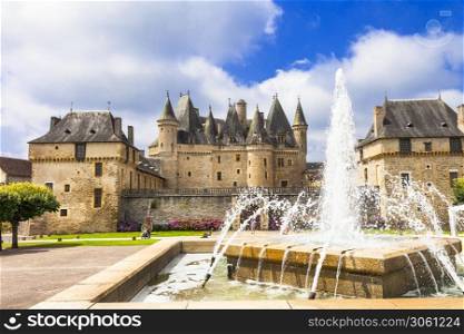 Jumilhac-le-Grand - medieval castle in France, in the Dordogne departement