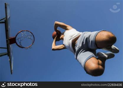jump shot basketball player