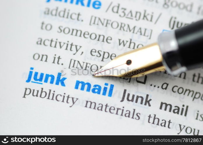 Junk Mail - Dictionary Series