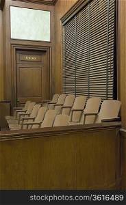 Juries seating in court