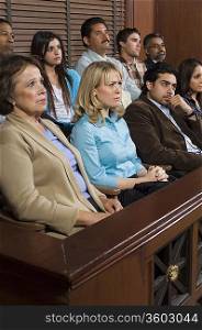 Jurors in courtroom