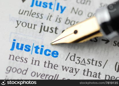 Justice - Dictionary Series