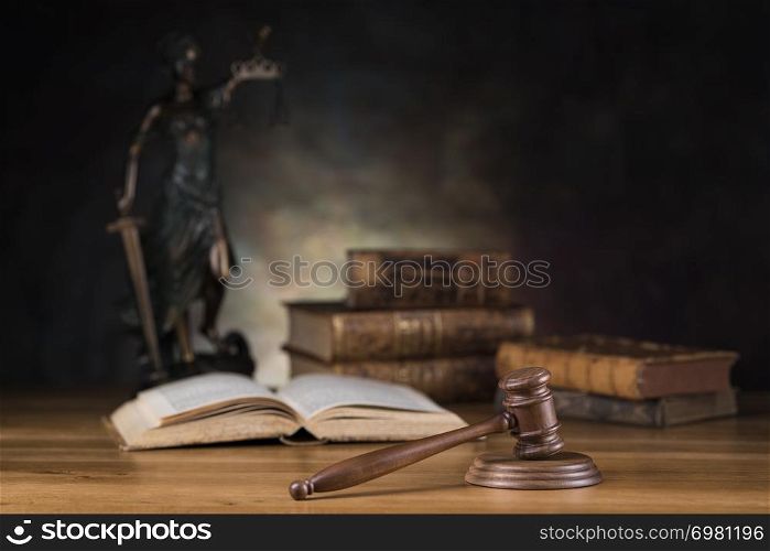 Justice statue, Law and justice concept
