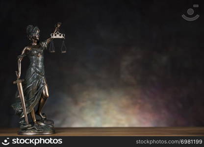 Justice statue, Law and justice concept