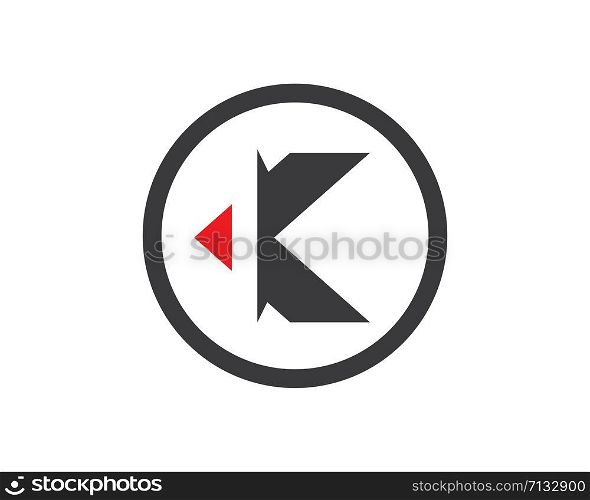 k letter logo vector icon design template