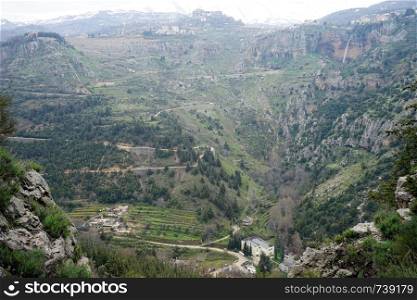 Kadisha valley under Bsharri, Lebanon