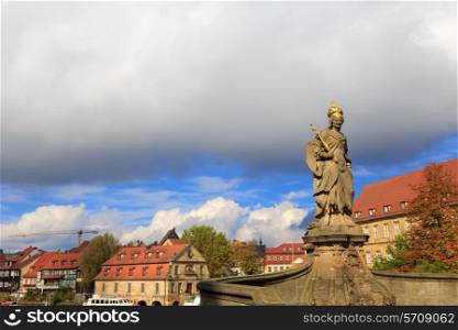 Kaiserin Kunigunde statue in Bamberg, Germany&#xA;