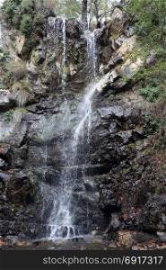 Kaledonia waterfall in Troodos mountain area, Cyprus
