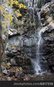 Kaledonia waterfall in Troodos mountain area, Cyprus