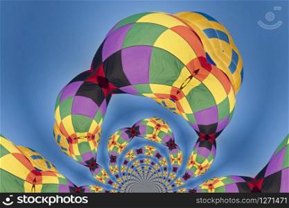 Kaleidoscopic Pattern of a Hot Air Balloon, based on own Reference Image