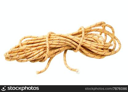 kapron rope isolated on a white background