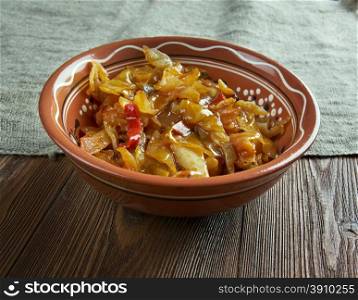 Kapuska - traditional Turkish cuisine stew cabbage.consumed in the Black Sea region of Turkey