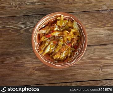 Kapuska - traditional Turkish cuisine stew cabbage.consumed in the Black Sea region of Turkey
