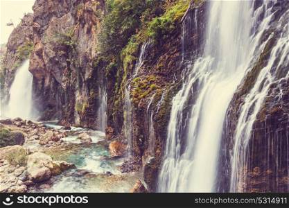 Kapuzbasi waterfall, Kayseri province, Turkey