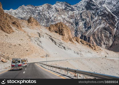 Karakorum Highway in Pakistan