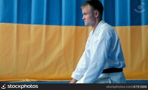 Karate Artist focuses before the fight