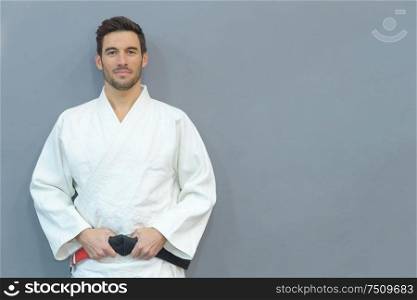 karate man in a kimono