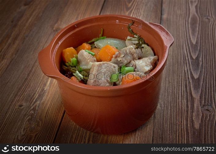 Karjalanpaisti - Karelian hot pot,Karelian stew .traditional meat stew originating from the region of Karelia - Finland