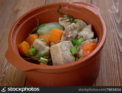 Karjalanpaisti - Karelian hot pot,Karelian stew .traditional meat stew originating from the region of Karelia - Finland