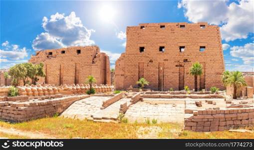 Karnak Temple, famous ancient place of visit in Luxor, Egypt.. Karnak Temple, famous ancient place of visit in Luxor, Egypt
