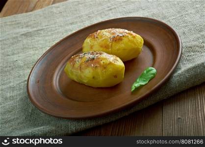 Kartofle pieczone .Baked potatoes in the Polish style