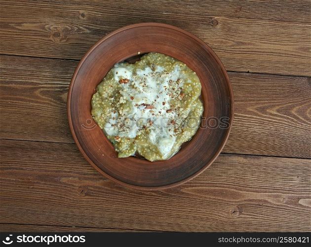 Kashke bademjan - Iranian Egglplant and walnut Dip
