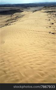 Kasui dune and muntain in Negev desert, Israel
