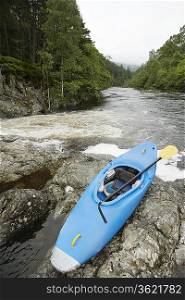 Kayak at Riverbank