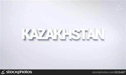 Kazakhstan, text design. calligraphy. Typography poster. Usable as Wallpaper background