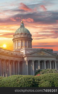 Kazan Cathedral in the city of St. Petersburg. Russia.