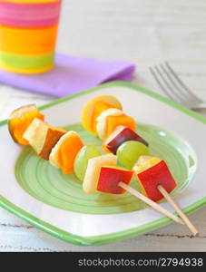 kebab fruit on stick