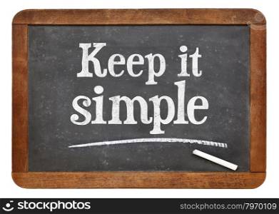 Keep it simple - advice on a vintage slate blackboard