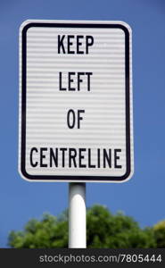 Keep left of centreline of road in Samoa