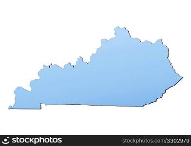 Kentucky(USA) map