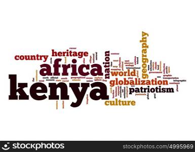 Kenya word cloud