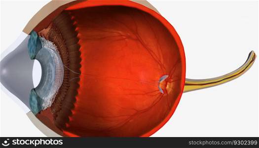 Keratoconus is an eye disease that affects the structure of the cornea. 3D rendering. Keratoconus is an eye disease that affects the structure of the cornea.