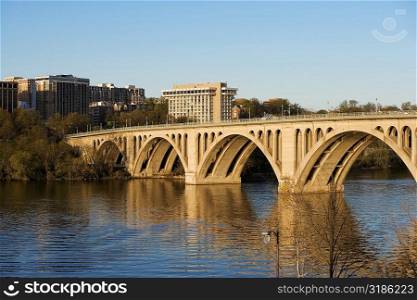 Key Bridge crossing the Potomac River, Washington DC, USA