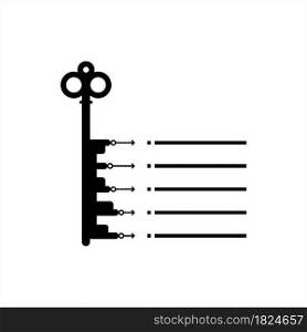 Key Points Icon, Important Points Icon Vector Art Illustration