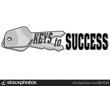 Key to Success icon.Business success concept.