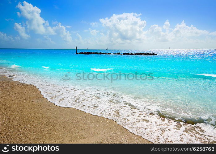 Key West beach Fort Zachary Taylor Park in Florida USA