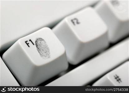 keyboard and fingerprint. The computer device for input of symbols