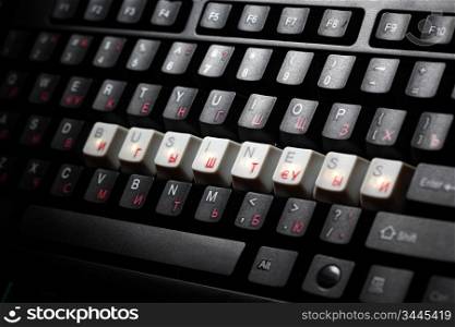 keyboard business key macro close up