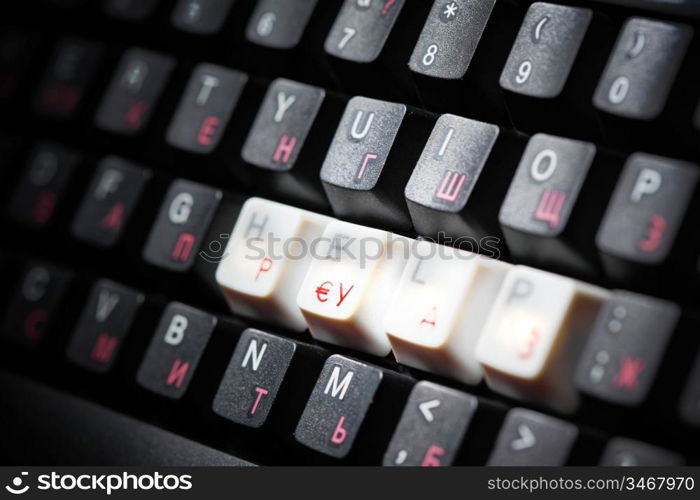 keyboard help key macro close up