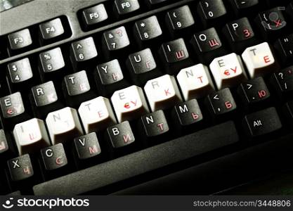 keyboard internet key macro close up