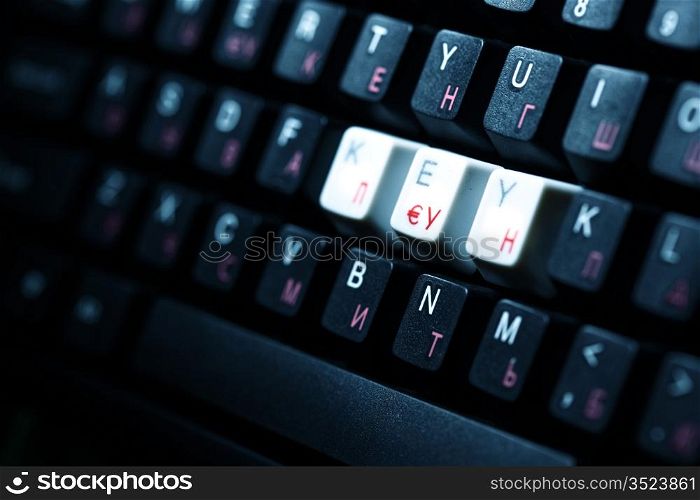 keyboard key macro close up