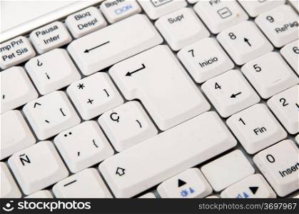 keyboard on a white background