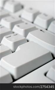 keyboard with an empty key enter. The computer device for input of symbols