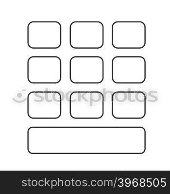 keypad icon illustration design